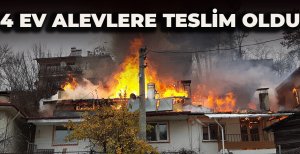 4 EV ALEVLERE TESLİM OLDU