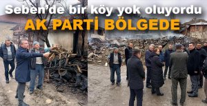 AK  PARTİ HEYETİ YANGIN BÖLGESİNDE