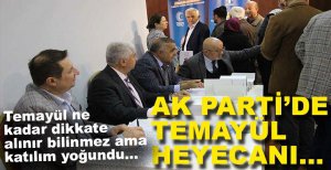 AK PARTİ'DE TEMAYÜL YOKLAMASI YAPILDI