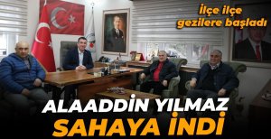 ALAADDİN YILMAZ SAHAYA İNDİ
