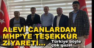 ALEVİLERDEN MHP'Lİ ÜYELERE TEŞEKKÜR ZİYARETİ...