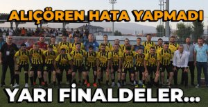 ALIÇÖREN KÖYÜ ZORLU MAÇTA HATA YAPMADI...