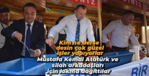 ATATÜRK VE SİLAH ARKADAŞLARI İÇİN LOKMA DAĞITILDI