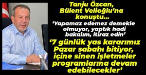 BAŞKAN ÖZCAN'DAN YAS KARARIYLA İLGİLİ ÖNEMLİ AÇIKLAMA