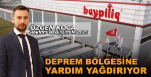 BEYPİLİÇ DEPREM BÖLGESİNE YARDIM YAĞDIRIYOR