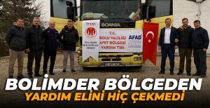 BOLİMDER BÖLGEDEN YARDIM ELİNİ HİÇ ÇEKMEDİ