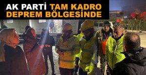 BOLU AK PARTİ TAM KADRO DEPREM BÖLGESİNDE
