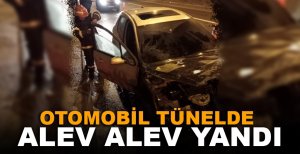 BOLU DAĞI TÜNELİ'NDE ALEV ALEV YANDI