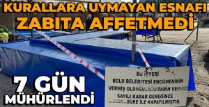 BOLU PAZARINDA ZABITA EKİPLERİ AFFETMEDİ....
