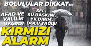 BOLU VALİLİĞİNDEN ÖNEMLİ UYARI....