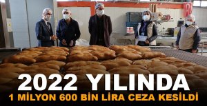 BOLU'DA 2022 YILINDA 1 MİLYON 600 BİN LİRA CEZA KESİLDİ