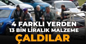 BOLU'DA 4 FARKLI YERE DADANAN HIRSIZLAR YAKALANDI...