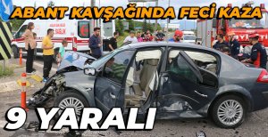BOLU'DA ABANT KAVŞAĞINDA FECİ KAZA... 9 YARALI