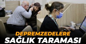 BOLU'DA AFETZEDELERE SAĞLIK TARAMASI YAPILDI