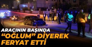 BOLU'DA BARİYERLERE ÇARPAN ARAÇ PARAMPARÇA OLDU...