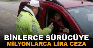 BOLU’DA BİNLERCE SÜRÜCÜYE MİLYONLARCA LİRA CEZA…