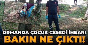 BOLU'DA ÇOCUK CESEDİ PANİĞİ... BAKIN NE ÇIKTI