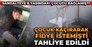 BOLU'DA ÇOCUK KAÇIRARAK FİDYE İSTEYEN ŞAHIS TAHLİYE EDİLDİ...