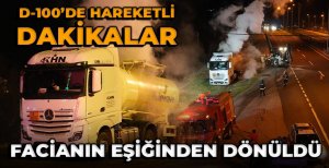 BOLU'DA FACİANIN EŞİĞİNDEN DÖNÜLDÜ... KİMYASAL TANKERİ TEPKİMEYE GİRDİ...