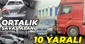 BOLU’DA FECİ KAZA: 10 YARALI