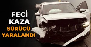 BOLU'DA FECİ KAZA SÜRÜCÜ YARALANDI