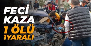 BOLU'DA FECİ KAZA... TOFAŞ MARKA ARAÇ PARAMPARÇA OLDU... 1 ÖLÜ