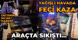 BOLU'DA GECE SAATLERİNDE FECİ KAZA... 1 YARALI