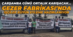 BOLU'DA GEZER TERLİK FABRİKASINDA İŞÇİLER BÜYÜK EYLEME HAZIRLANIYOR...