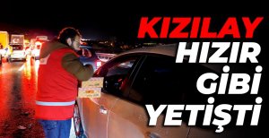 BOLU'DA KAZANIN ARDINDAN KIZILAY HIZIR GİBİ YETİŞTİ...