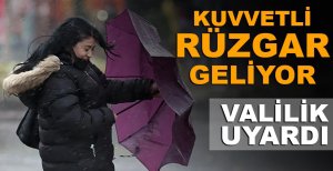 BOLU'DA KUVVETLİ RÜZGAR...