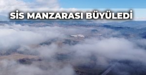 BOLU'DA OLUŞAN SİS MANZARASI BÜYÜLEDİ