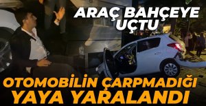 BOLU'DA OTOMOBİLİN ÇARPMADIĞI YAYA YARALANDI...