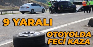 BOLU'DA OTOYOLDA FECİ KAZA... 9 YARALI