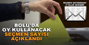 BOLU'DA OY KULLANACAK SEÇMEN SAYISI AÇIKLANDI
