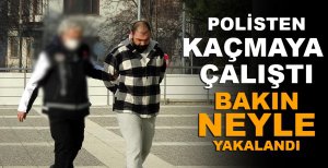 BOLU'DA POLİSTEN KAÇMAYA ÇALIŞTI....