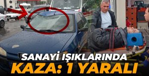 BOLU'DA SANAYİ IŞIKLARINDA KAZA: 1 YARALI