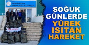 BOLU'DA SOĞUK GÜNLERDE YÜREK ISITAN HAREKET