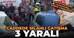 BOLU'DA SOKAK ORTASINDA ÇATIŞMA, 3 YARALI