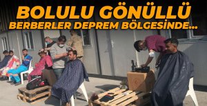 BOLULU GÖNÜLLÜ BERBERLER DEPREM BÖLGESİNDE…