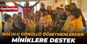BOLULU GÖNÜLLÜ ÖĞRETMENLERDEN MİNİKLERE DESTEK