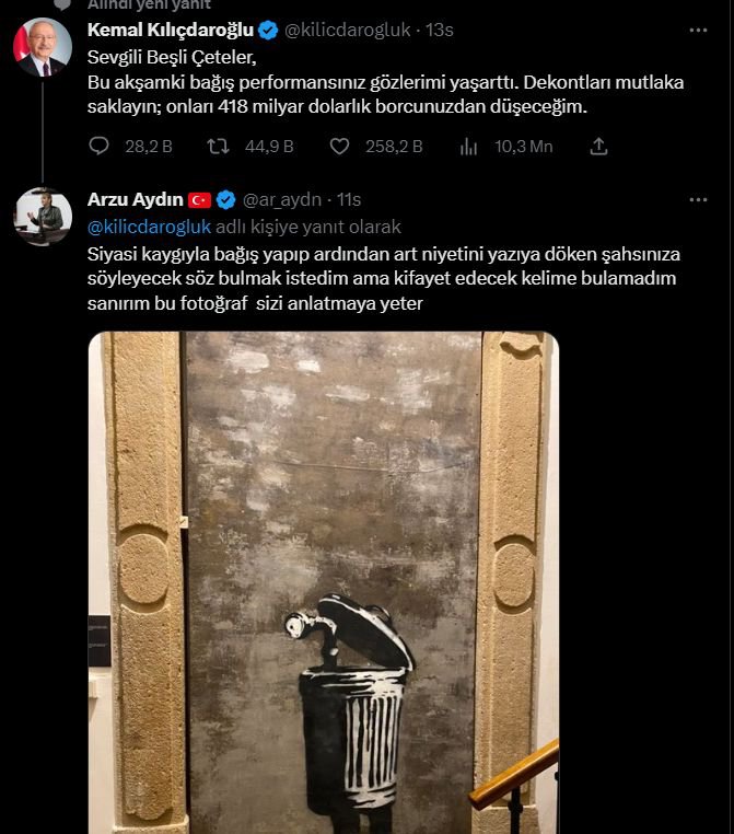 ARZU AYDIN’DAN KILIÇDAROĞLU’NA ÇÖP KOVASI BENZETMESİ