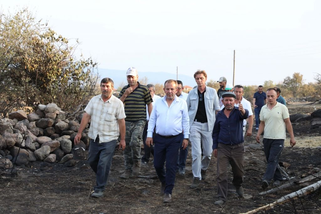 BAŞKAN ÖZCAN FELAKET BÖLGESİNDE...