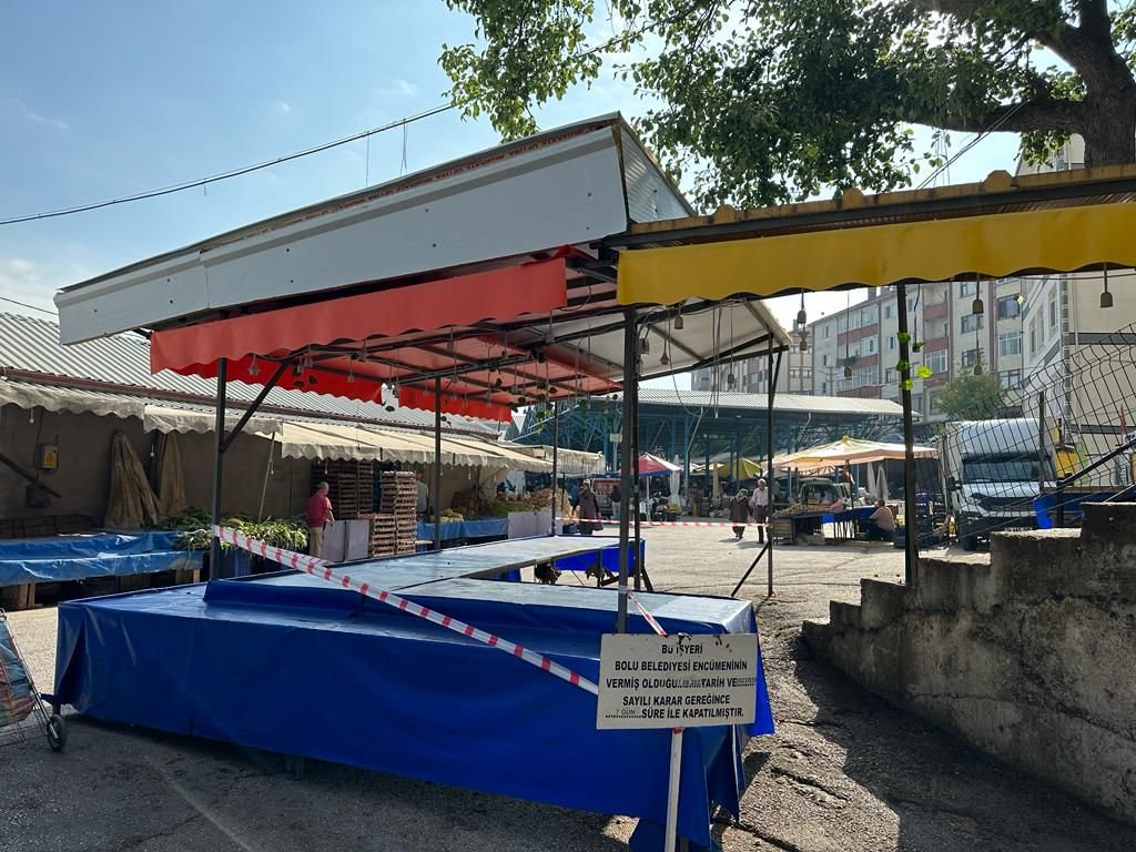 BOLU PAZARINDA ZABITA EKİPLERİ AFFETMEDİ....