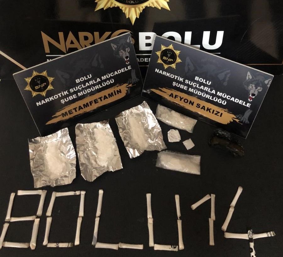 BOLU'DA UYUŞTURUCUYA GEÇİT YOK...1 TUTUKLAMA