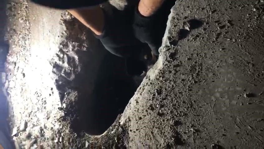 KANALİZASYON BORUSUNA SIKIŞAN KÖPEK KURTARILDI