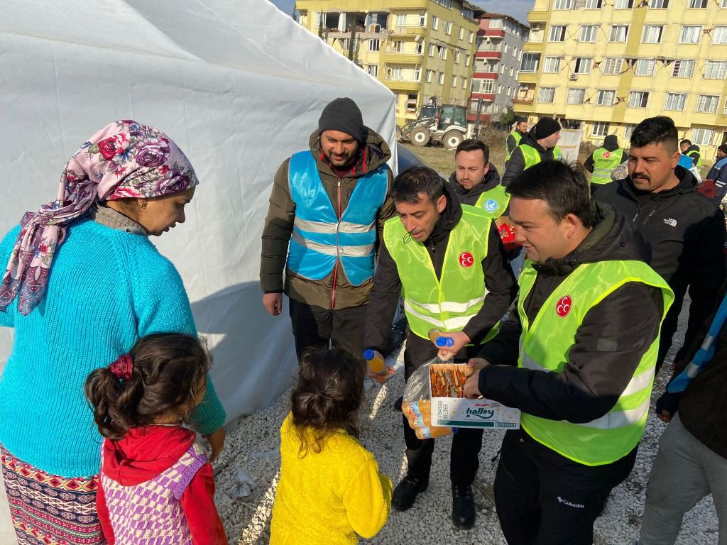 MHP DEPREM BÖLGESİNDE
