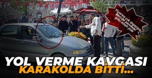 CADDE ORTASINDA SİLAHINI ÇEKTİ...