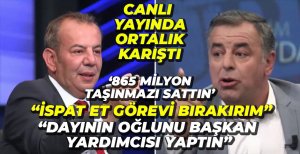 CANLI YAYINDA ORTALIK KARIŞTI