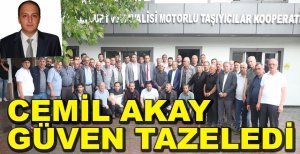 CEMİL AKAY GÜVEN TAZELEDİ...