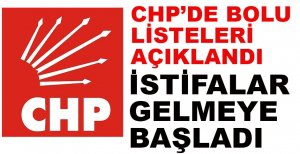 CHP'DE İSTİFALAR GELMEYE BAŞLADI